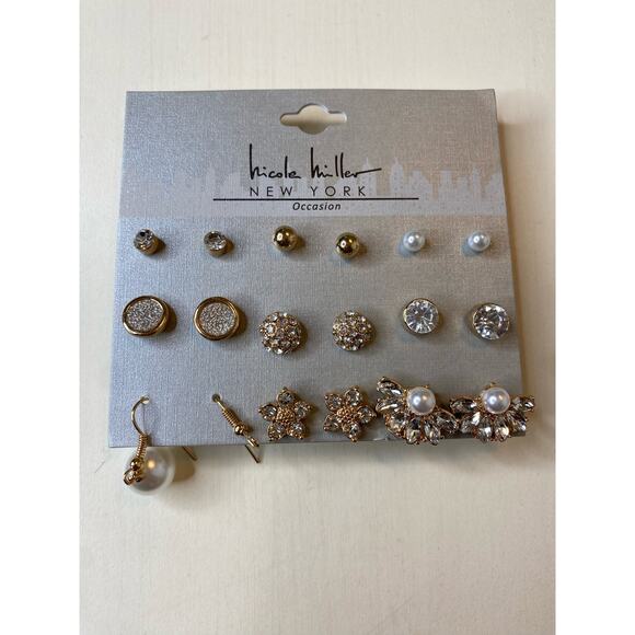 Nicole Miller Stud Earrings set 5/20 - Picture 1 of 4